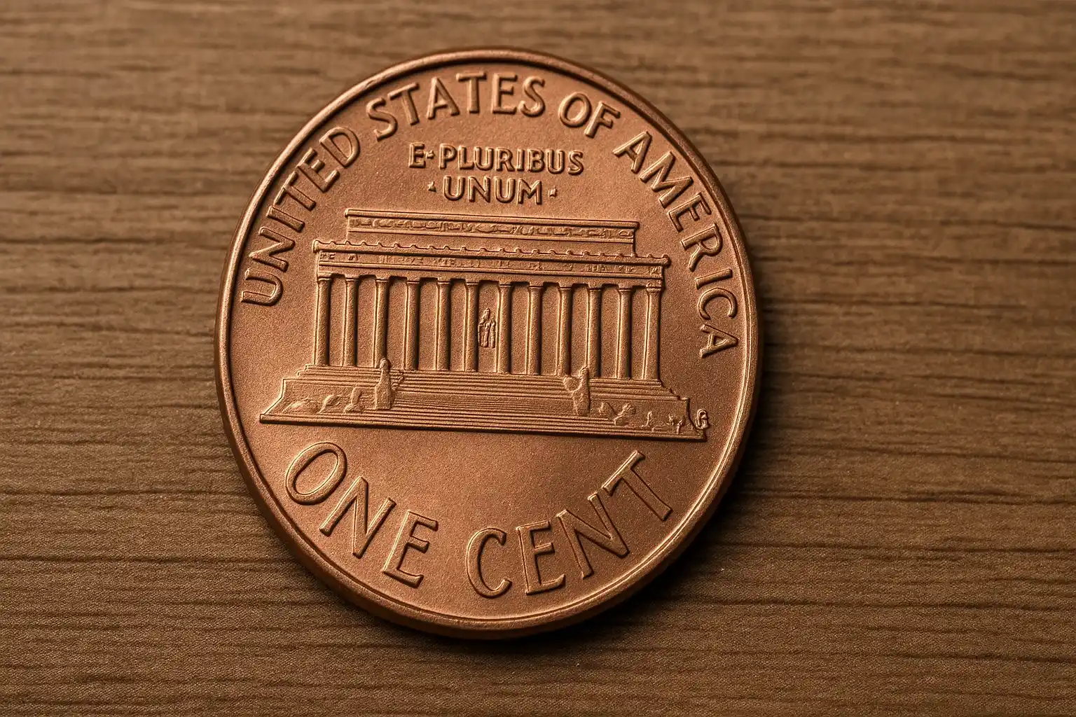 2001 D penny reverse